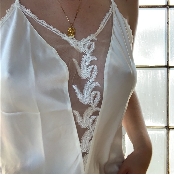 Vintage Satin Lace Camisole Tank Top - Picture 3 of 4